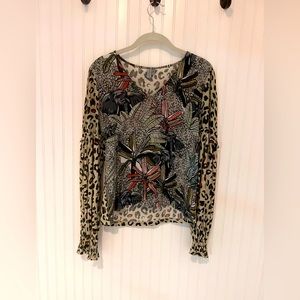 Anthropologie Bl-nk London safari top, size XS